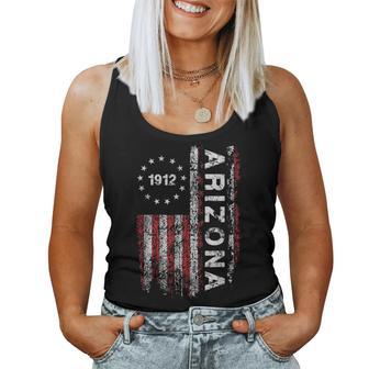 Arizona State Us Flag Vintage For Youth Women Tank Top | Mazezy