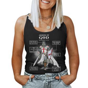 Armor Of God Knight Templar Christian Women Tank Top - Thegiftio UK