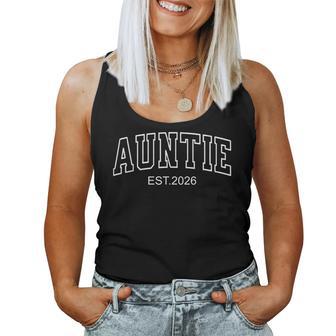Aunt Est 2026 Expect Baby 2026 Auntie 2026 New Aunt 2026 Women Tank Top | Seseable UK
