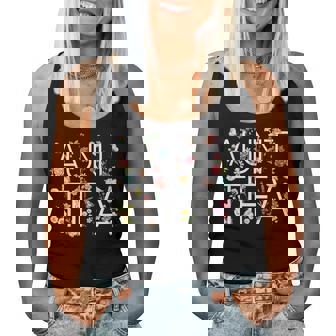 I Am Aunt Tifa Floral Flowers Aunt Tifa Aunt Tifa Women Tank Top - Thegiftio