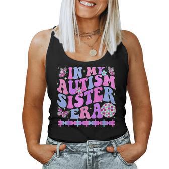 In My Autism Sister Era Retro Disco Family Autism Awareness Women Tank Top | Mazezy