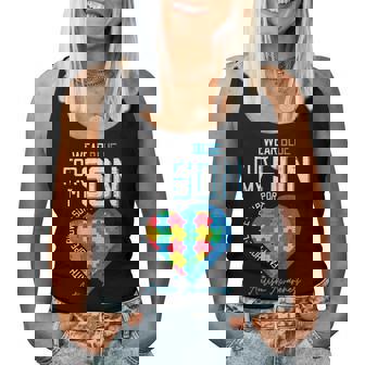 Autism I Wear Blue For My Son Awareness Dad Mom Women Women Tank Top | Seseable FR