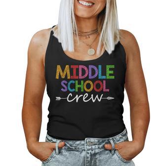 Back To School Student Teacher Team Middle School Crew Women Tank Top - Thegiftio