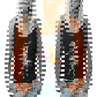 Ballett-Mädchen Bunte Ballerina Tänzerin Damen Mädchen Kinder Tank Top Frauen - Geschenkecke