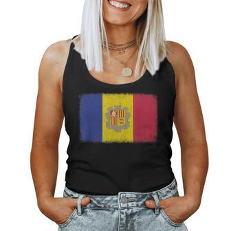 Bandera De Andorra Para Hombres Es Y Niños Camiseta sin mangas para mujer - Regaloses