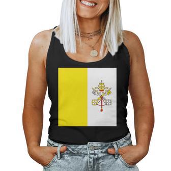 Bandera De La Ciudad Delaticano Regalo Del Estado Papal Católico Hombres Es Camiseta sin mangas para mujer - Regaloses