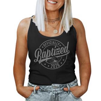 Baptized 2026 Baptism Christian Jesus Christ God Church Women Tank Top - Seseable