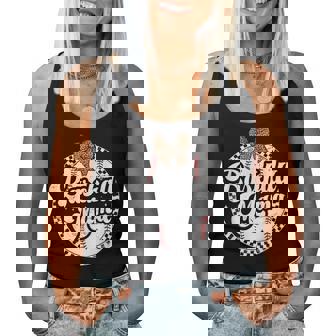 Baseball Mom Leopard Bow Checkered Mama Sports Game Day Women Tank Top | Seseable CA