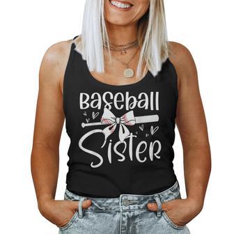 Baseball Sister For Baseball Sisters Fans Women Tank Top - Thegiftio UK