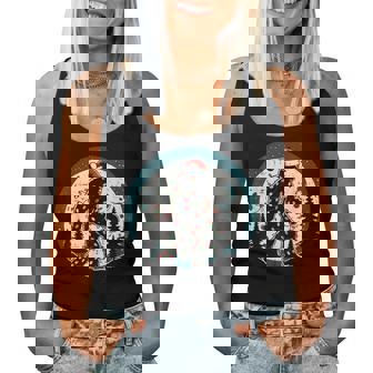 Bigfoot Santa Christmas Lights Moon Xmas Sasquatch Women Women Tank Top | Seseable CA