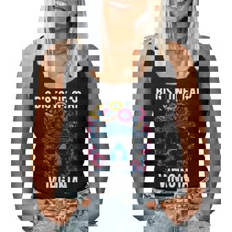 Bigtone Gap バージニア Usa クマと花のデザイン 長袖tシャツ レディースタンクトップ - Kawaiitshirt