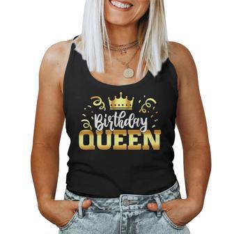 Birthday Queen Crown Birthday Outfit Birthday Queen Women Tank Top - Thegiftio UK