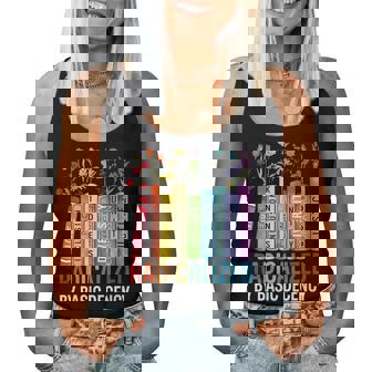 Book Flower Radicalized By Basic Decency Feminist Lgbt Women Tank Top | Seseable CA