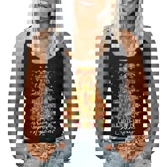 All Booked For Christmas Tree Lights Xmas Book Lovers Women Women Tank Top - Thegiftio