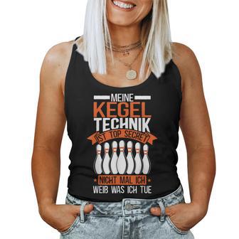 Bowling Bowler Meine Kegel Technik Ist Topecret Tank Top Frauen - Seseable