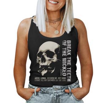 Break The Th Of The Wicked Christian Psalm 3 Women Tank Top | Seseable FR