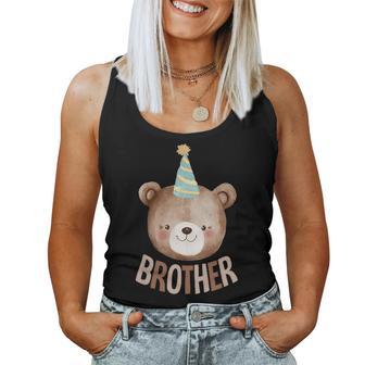 Brother Teddy Bear 1St Birthday Boy Girl Family Matching Women Tank Top - Monsterry
