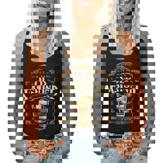 Call Me Old Fashioned Whiskey カクテル ドリンク ミクソロジスト レディースタンクトップ - Kawaiitshirt