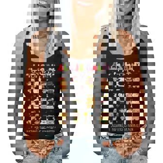 All Is Calm Kindergarten Teacher Christmas Teach Merry Xmas Women Tank Top | Mazezy