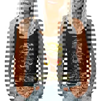 Capricorn Queen Camouflage Black Woman Cap Zodiac Sign Women Tank Top - Monsterry