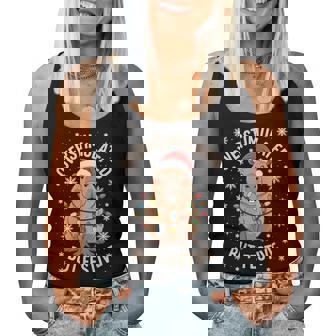 Capybara Christmas Lights Holiday Capy Lover Xmas Women Tank Top - Monsterry