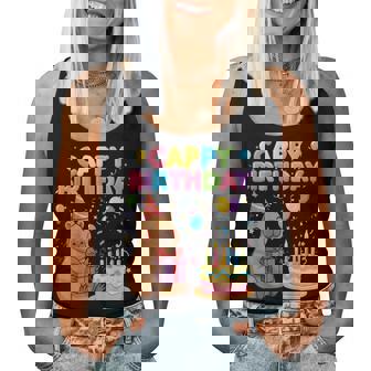 Capybara Lovers Cappy Birthday Girl Boy Happy Birthday Party Women Tank Top | Seseable CA