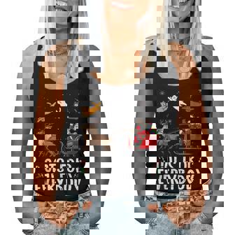 Cats For Everybody Christmas Cat Xmas Santa Women Tank Top - Thegiftio