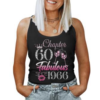 Chapter 60 Fabulous Since 1966 60Th Birthday Ladies Women Women Tank Top - Thegiftio UK