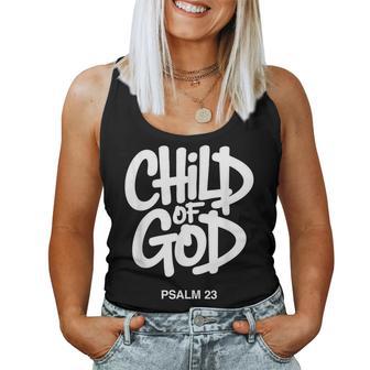 Christian Child Of God Psalm 23 Women Tank Top - Thegiftio UK