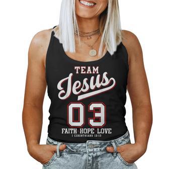 Christian Team Jesus 03 Faith Hope Love Women Tank Top | Mazezy