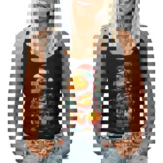 Christmas Capybara Gamer Xmas Light Video Game Lover Boy Women Tank Top | Seseable CA