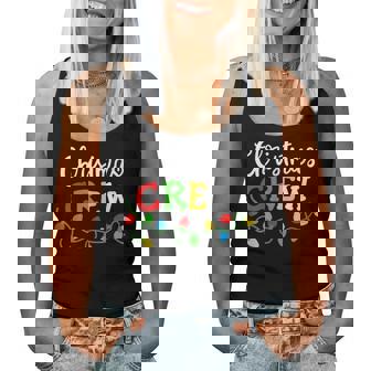 Christmas Crew Matching Family Festive Holiday Women Tank Top | Mazezy