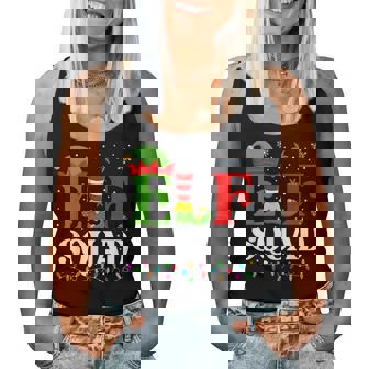 Christmas Elf Squad Xmas Matching Pajamas Women Women Tank Top | Seseable CA