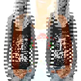 Christmas I Come In Peace Couple Matching Women Women Tank Top - Monsterry