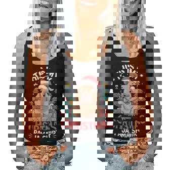 This Is My Christmas Pajama Teacher Holiday Wear Women Tank Top - Monsterry