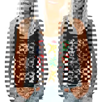 Christmas Squad Santa Dabbing Elf Family Matching Boys Girls Women Tank Top - Thegiftio