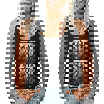 Cool Horse Sunglasses Photobooth Farm Animal Stallion Women Tank Top - Monsterry