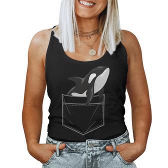 Cool Orca For Killer Whale Ocean Orca Lover Women Tank Top - Thegiftio