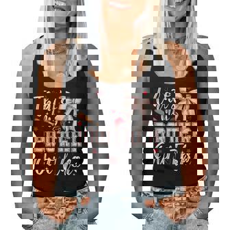 Coquette That's My Brother Out There Baseball Sister Girl Women Tank Top | Seseable FR