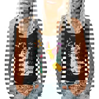 Corgi Con Plantas Y Flores Perro Cool Hombres Es Niños Retro Camiseta sin mangas para mujer - Regaloses