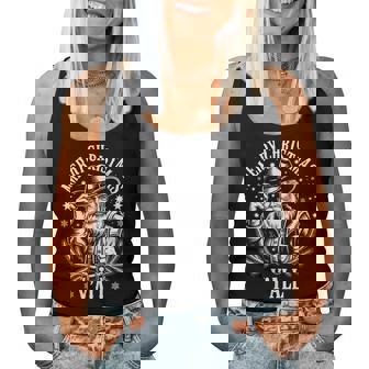 Cowboy Santa Claus Merry Christmas Y'all Western Country Women Tank Top - Thegiftio