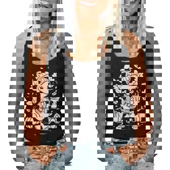 Cozyeason Duck かわいい 秋 パンプキン スパイス 秋 コーヒー 長袖tシャツ レディースタンクトップ - Kawaiitshirt