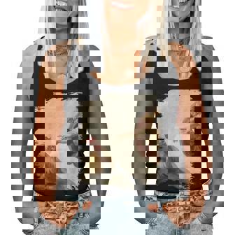 Creation Of Chicken Adam クラシック ミケランジェロ ニワトリ ファニー レディースタンクトップ - Kawaiitshirt