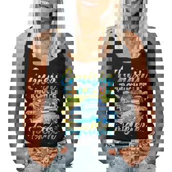 Cruisin Through Life Together Husband And Wife Cruise Couple Women Tank Top - Thegiftio