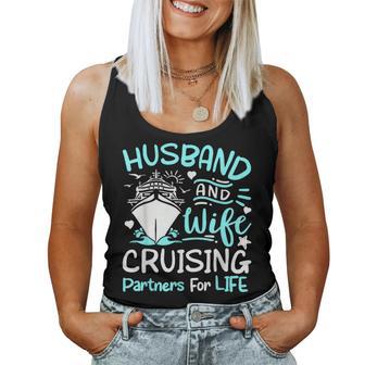 Cruising Partners Cruise Ship Vacation Husband Wife Couple Women Tank Top | Mazezy