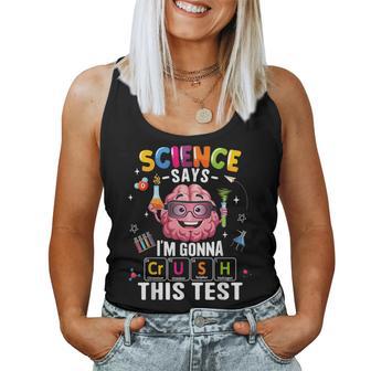 Crush This Test Teacher Testing Day Exam Science Student Women Tank Top | Seseable FR