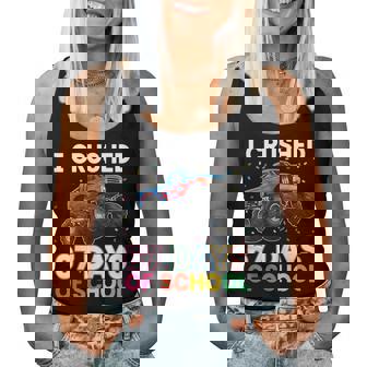 I Crushed 67 Days Of School Monster Teacher Student Truck Women Tank Top | Mazezy