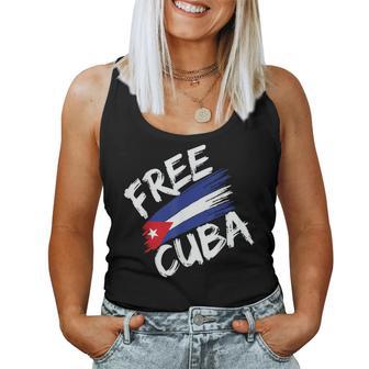 Cuba Libre Bandera Cuba Para Bandera Cuba Camiseta sin mangas para mujer - Regaloses