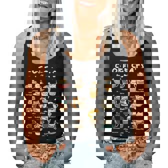 Cute Coffee Cats Kawaii Pun Cat Lover Barista Women Tank Top | Seseable UK