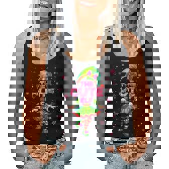 The Cute Elf Pjs Pink Snowflake Christmas Xmas Toddler Girl Women Tank Top | Seseable CA